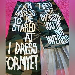 NWOT Beulah style camo skirt